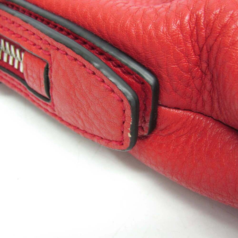 PRADA Red Leather Shoulder Bag - Picture 8 of 16